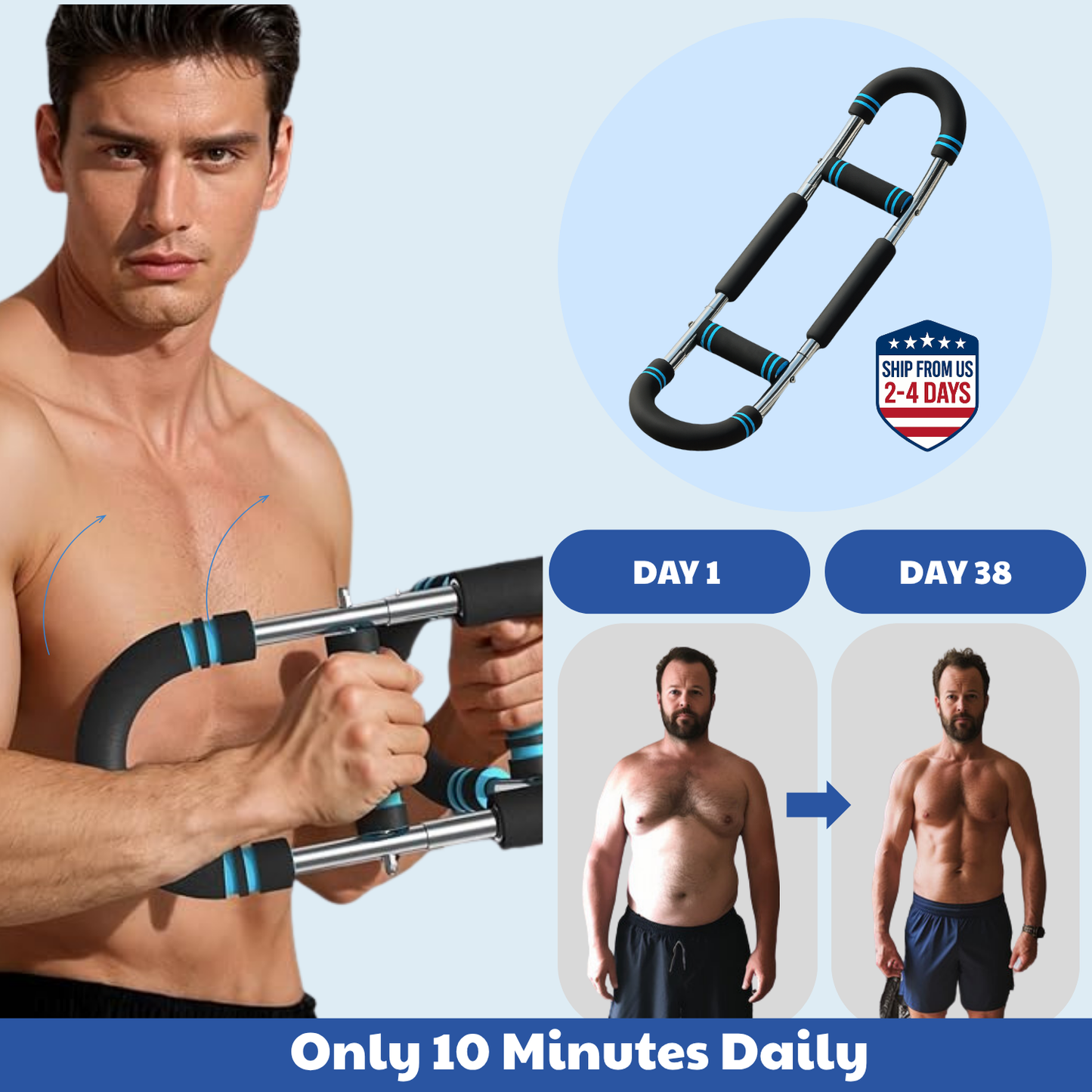 Ergonomic Gym Bar | Build Your Dream Physique in Your Living Room